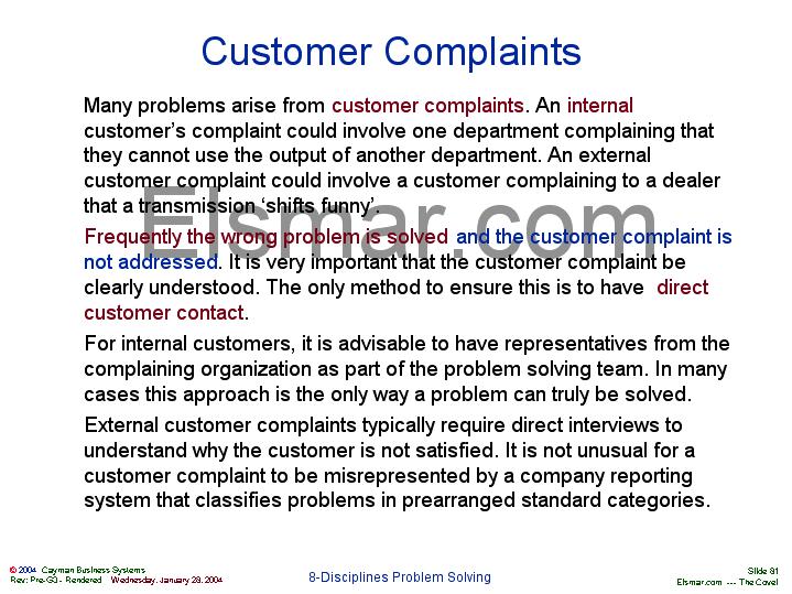 case study about customer complaints