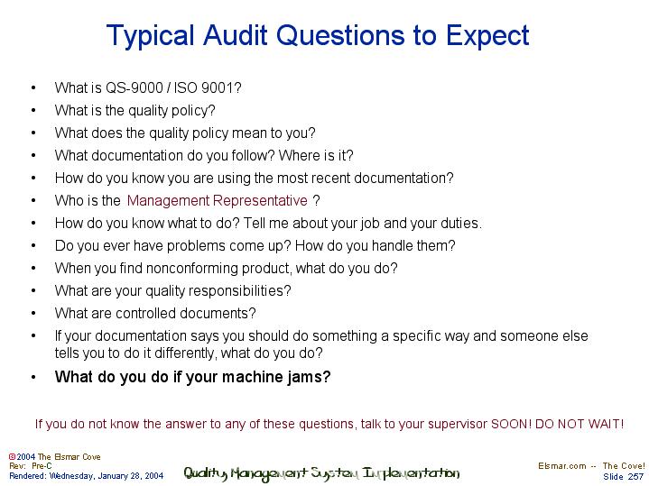 audit exam research questions