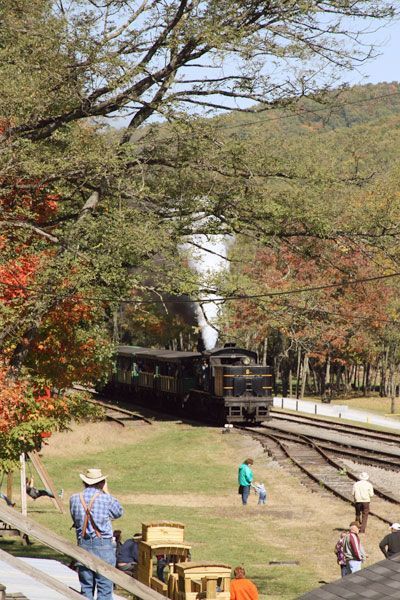 Cass scenic railroad. Restored Shay engines take excursions to the top of WV's second highest point.