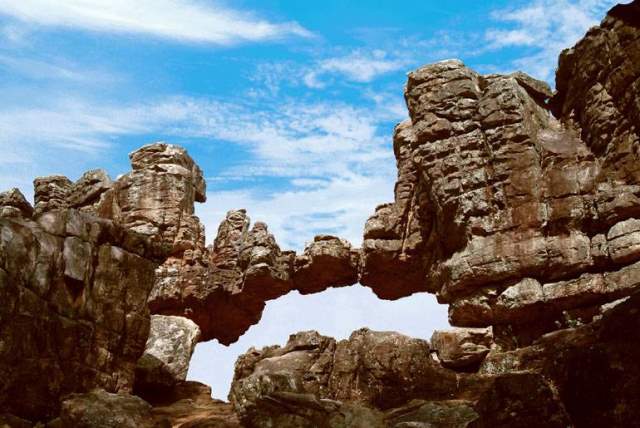 Natural rock formations on the Tirumala hills